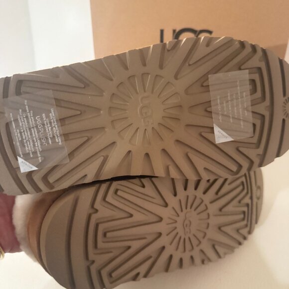 NIB UGG Tazzlita Chestnut Platform Slipper Women's chestnut size 8 - Picture 8 of 8